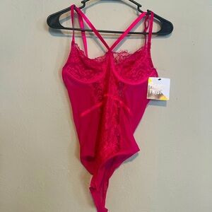 NWT French Twist Lace Body Suit